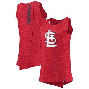 New Era STL Cardinals Red Space Dye Back-Knot Tank – Women’s Small